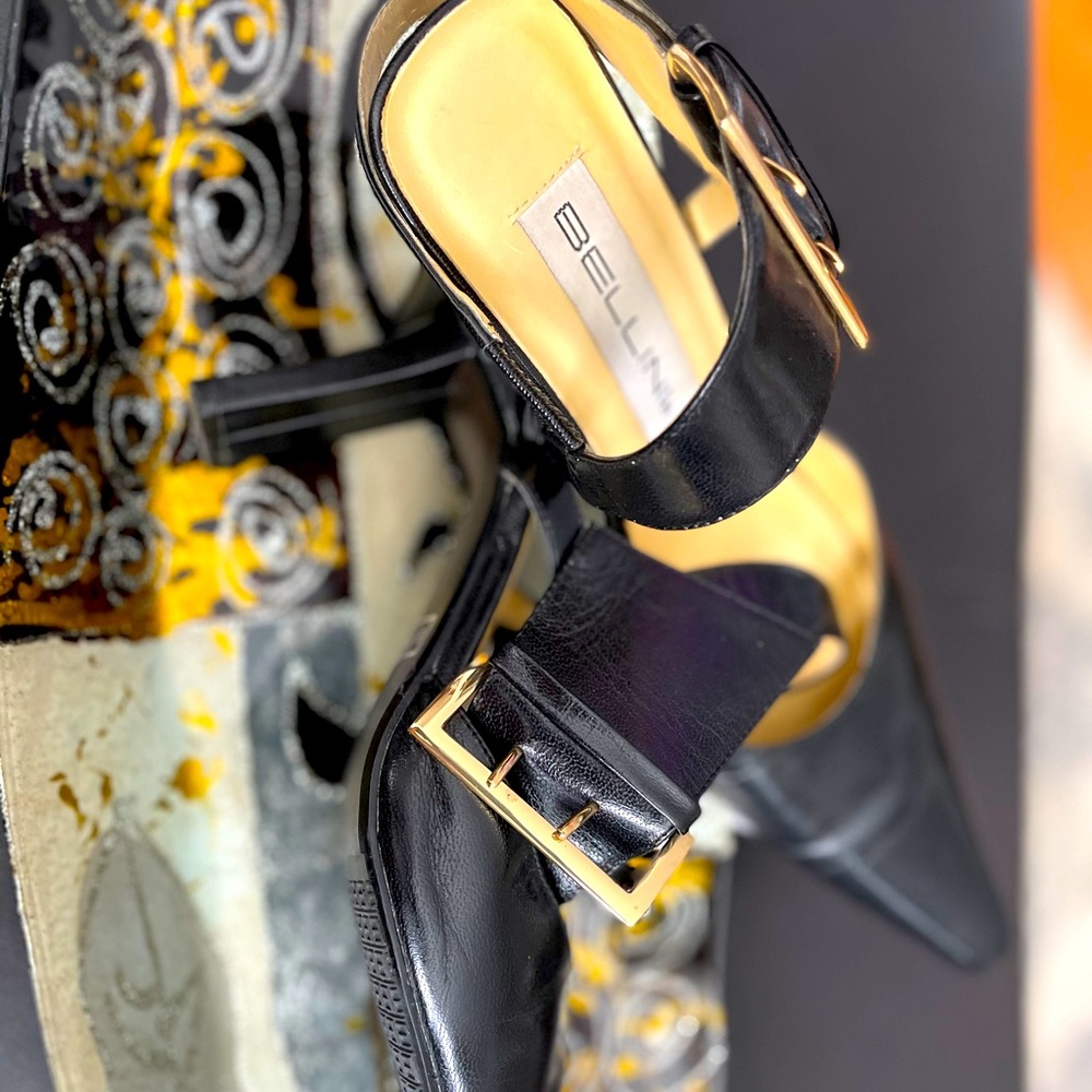 Fashion leather heels - 8W